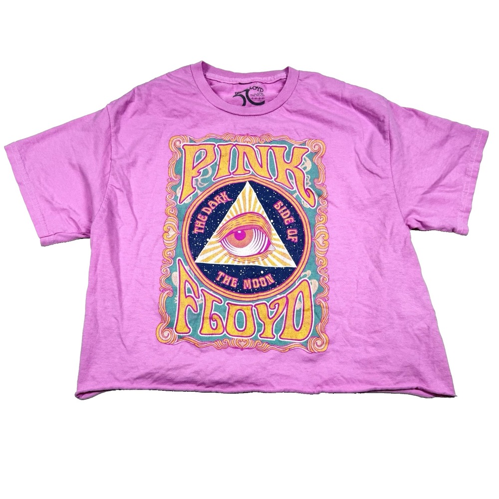 Pink Floyd Dark Side Of The Moon Women's M Cropped Goodie Two Sleeves